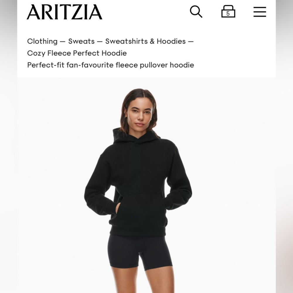 Aritzia TNA Sweatfleece Cozy Fleece - Perfect Fit